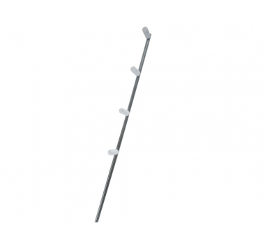 Haste De Ferro Galvanizado 75cm Isolador Branco - Eli Medeiros