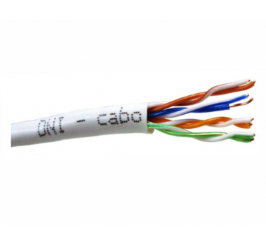 Cabo Lan 4 Pares Para CFTV 8X50 Branco 100 Metros 8X50 UTP BR - DNI