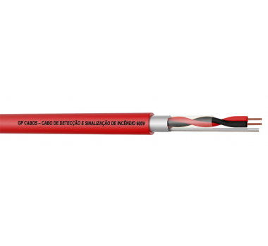 Cabo Para Incendio Blindado 2X0,75MM 300 Metros - GP CABOS