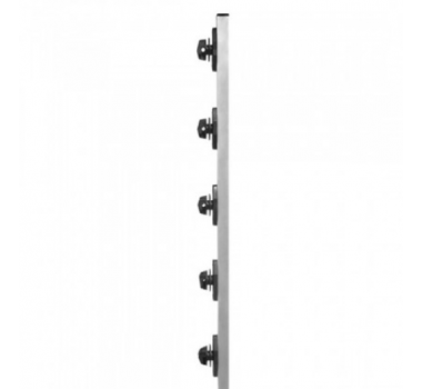 Haste Industrial Aluminio 25X25 1,00 Metro 6 Isoladores W - CONFISEG - 1