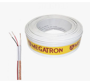 Cabo Coaxial 4MM RF 85%  Flexivel 100 Metros - MEGATRON