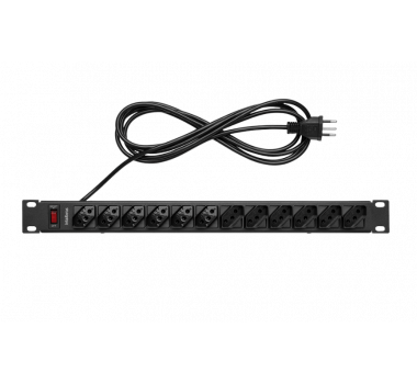 Protetor Eletrônico Com 12 Tomadas Para Rack EPR 212 - 4824301 - INTELBRAS