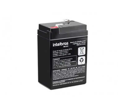 Bateria Vrla 6V 4,5AH XB 645 - 4860011 - INTELBRAS
