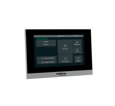 Terminal Interno Video Porteiro IP TVIP3000 WIFI Preto - 4500011 - INTELBRAS