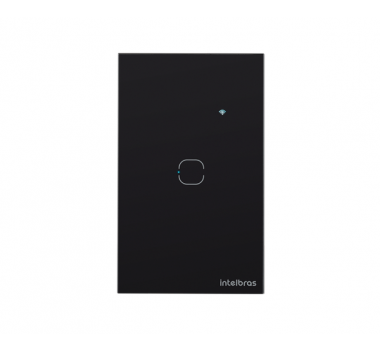 Interruptor Smart Wi-fi Touch 1 EWS 1001 Preto - INTELBRAS