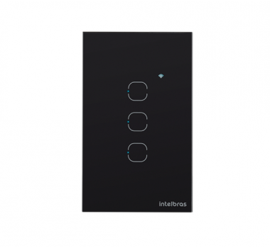 Interruptor Smart Wi-fi Touch 3 EWS 1003 Preto - INTELBRAS