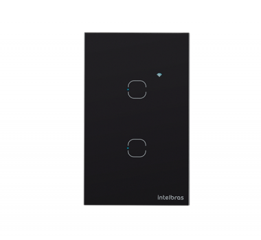 Interruptor Smart Wi-fi Touch 2 EWS 1002 Preto- INTELBRAS