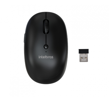 Mouse MSI100 Sem Fio Preto - 4291220 - INTELBRAS