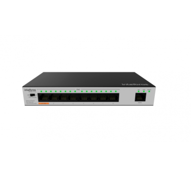 Switch 9 Portas Fast Com 8 Portas Poe  Sf 900 Hi-poe 4760040 - INTELBRAS