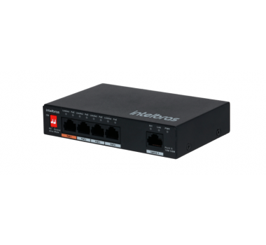 Switch 5 PORTAS FAST 4 PORTAS POE SF 500 HI POE SKD 4760069 - INTELBRAS