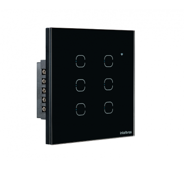 Interruptor Elétrico Smart Wifi Touch Preto EWS 1006 4850027 - INTELBRAS