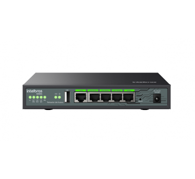 Roteador Acesso 5 Portas RJ45 4WAN/1LAN/1USB R3005G - 4750180 - INTELBRAS