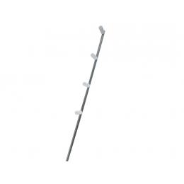 Haste De Ferro Galvanizado 75cm Isolador Branco - Evolution