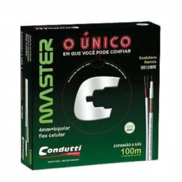 Cabo Coaxial 4MM Flexivel Bipolar (Master) 100MTS - CONDUTTI