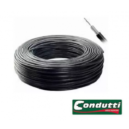 Cabo De Alta Isolação 4MM 100 Metros Preto - CONDUTTI