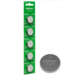 Bateria De Lítio 3v Botão CR 2450 Com 5 Peças - 4860003 - INTELBRAS