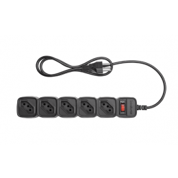 Protetor Eletronico Com 5 Tomadas EPE 205  Preto - 4824203 - INTELBRAS