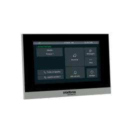 Terminal Interno Video Porteiro IP TVIP3000 WIFI Branco Com POE - INTELBRAS