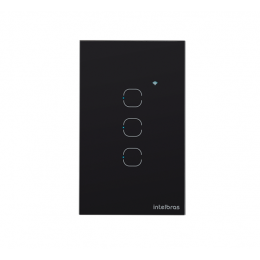 Interruptor Smart Wi-fi Touch 3 EWS 1003 Preto - INTELBRAS