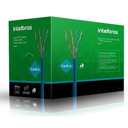 Cabo Impact Lan Utp CAT5E 4P 305 Metros Preto - 4830002 - INTELBRAS