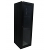 Rack De Piso 16UX57 CM Com Porta Preto - BBK - 1