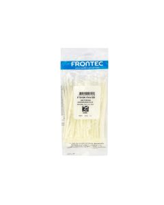 Abraçadeira Plástica 100MM X 2,5MM Pacote Com 100 Peças Branca - Frontec
