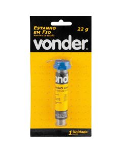 Estanho Fio 1MM Tubinho 25G - 74.38.633.715 - Vonder