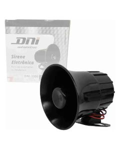 Sirene 12V 120 Db Preta 3300 - Dni