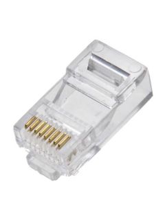 Conector RJ45 8x8 CAT5E Pacote Com 10 unidades - Santana