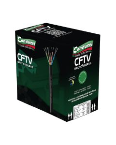 Cabo CFTV 4 Pares Multicameras Preto 300 Metros - Condutti