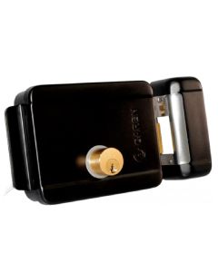 Fechadura 12V Preta Reversível Sem Botão GA043 - Garen
