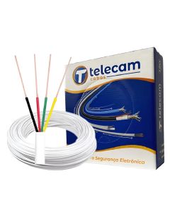 Cabo 2 Pares 4X50 Multicores 100% Cobre 100 Metros 200101201 – Telecam