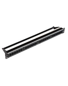 Patch Panel Cat6 24P Pcb Ret 1U Com Guia - 92170 - Nexans