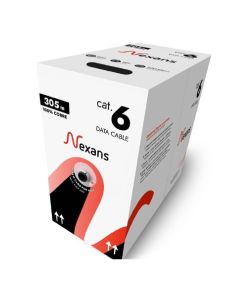 Cabo Cat6 U/Utp Cm 4P 23Awg Vermelho 305 Metros - 17484 - Nexans