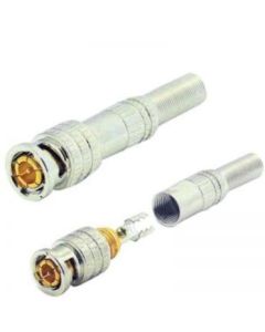 Conector BNC Mola Com Parafuso Dourado Com 5 Unidades - Imp