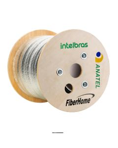Cabo Óptico Drop 1Km Cfoac-Bli A/B-Cm-01-Fo-Co-Lszh Preto Colado - 4000251 - Intelbras