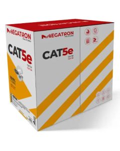 Cabo U/Utp Cat5E 4P Dupla Capa 100% Cobre Preto 305 Metros - 2538 - Megatron