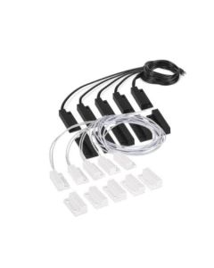 Conjunto Sensor Magnético Preto Com Fio XAS SOBREPOR BLACK 5 Peças - 4541059  - Intelbras