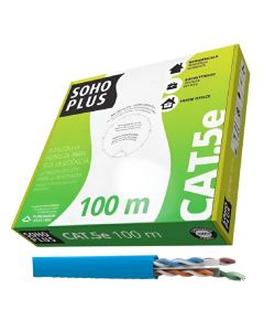 Cabo U/Utp Cat5E U/Utp Sohoplus 24Awgx4P Cmx Az 100 Metros - 23200186 - Furukawa