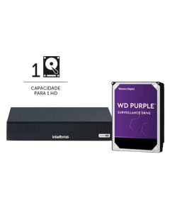 Gravador De Vídeo DVR 16 Canais MHDX 1116-C Com HD 1TB - 4580773 - Intelbras