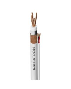 Cabo Coaxial 4mm Rf Dbl + 2X26Awg 300M Branco - 1619 - Megatron