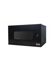 Mini Rack 19" 5UX35CM Acrílico Preto Com 2 Chaves - Max Eletron