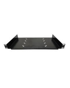 Bandeja Fixa 19” 1U X 25Cm Preto Com 2 Pontos De Fixação - 4562 - Max Eletron