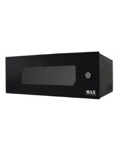 Mini Rack 19" 3UX35CM ACR Preto Com 2 Chaves - Max Eletron