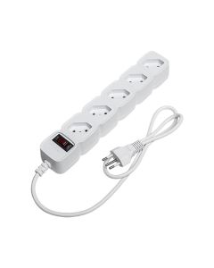 Protetor Eletrônico Com 5 Tomadas - EPE 205 Branco - 4824200 - Intelbras