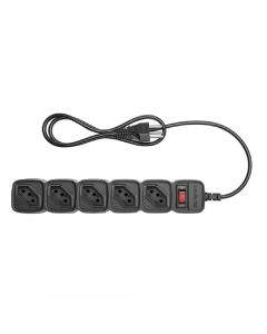 Protetor Eletrónico Com 5 Tomadas - Epe 205+ Preto 4824203 - Intelbras