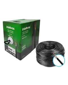 Cabo U/Utp 24Awg 305 Metros Preto I/O Impact Lan Utp Cat.5E 4P CM - 4830206 - Intelbras