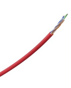 Cabo U/Utp Cat.6 Cmx Ig6Cvm 100 Metros Vermelho - 4830284 - Intelbras