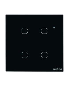 Interruptor Smart Wifi Touch Preto EWS 1004 - 4850028 - Intelbras