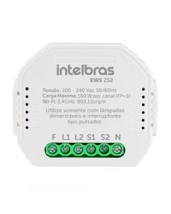 Interruptor Controlador Dimmer Smart Wi-Fi Ews 252 - 4850032 - Intelbras